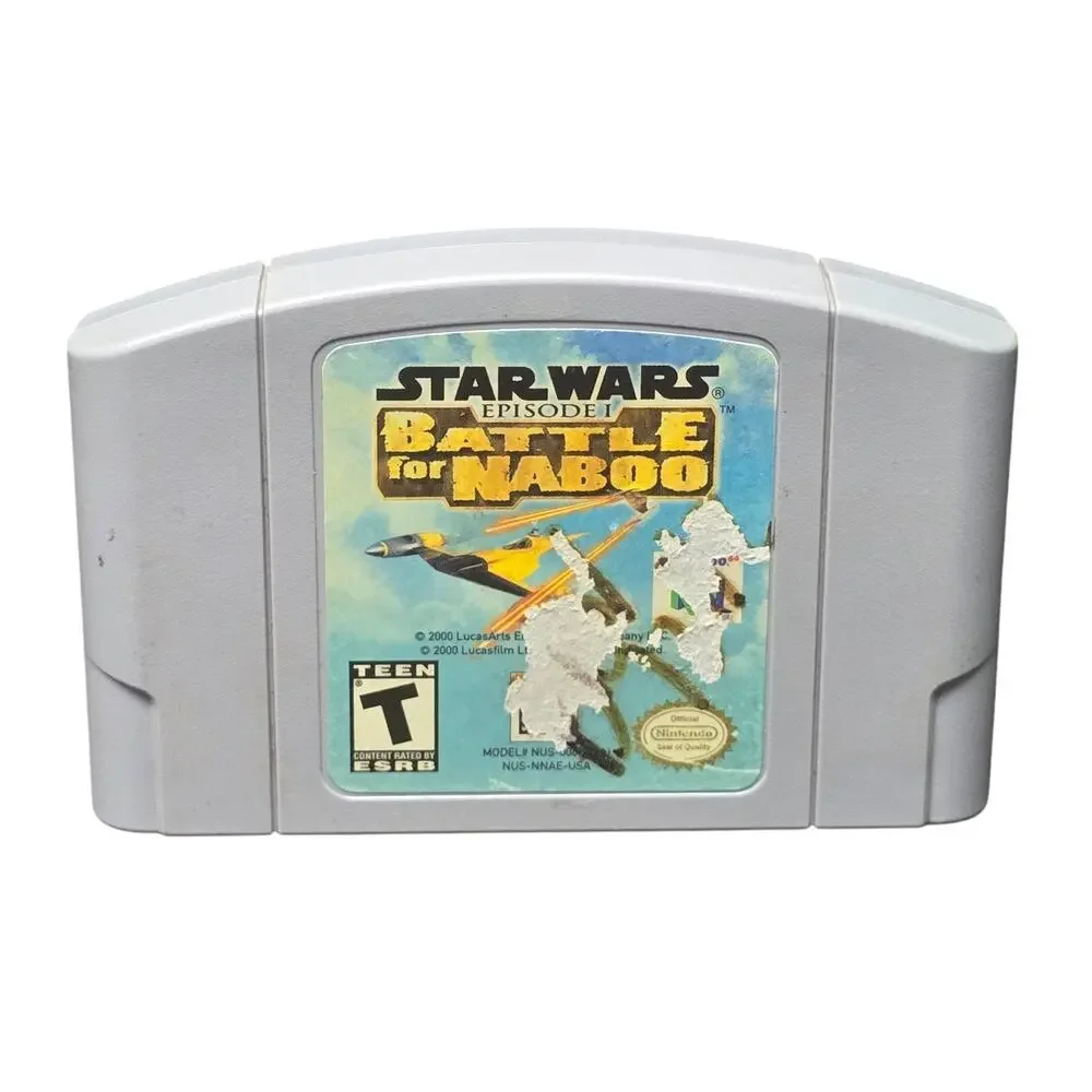 Star Wars Episode I: Battle for Naboo Nintendo Game N64 Gaming Cartridge